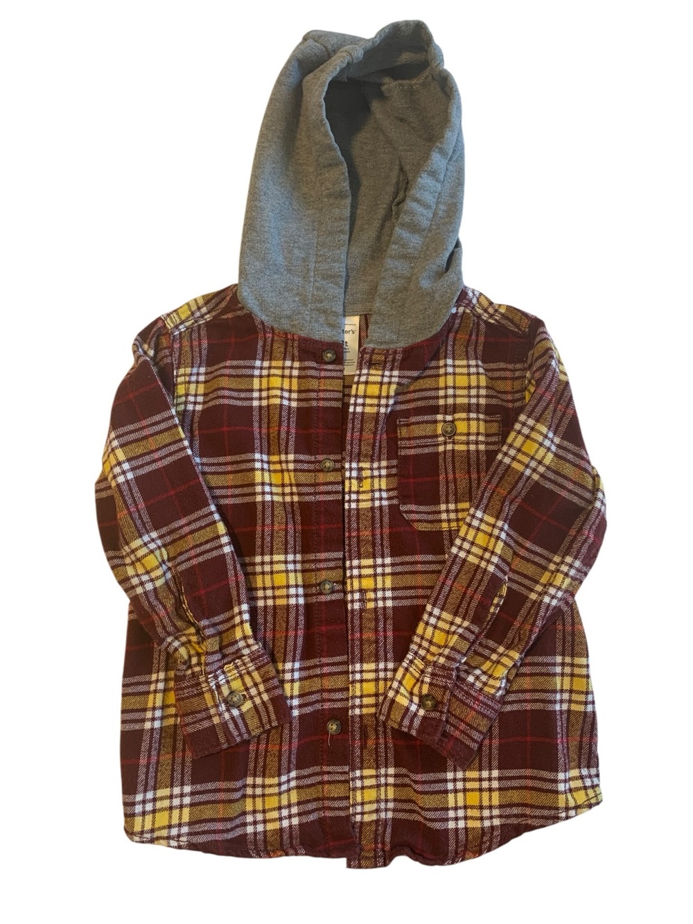 Carter’s Hoodie Flannel Shirt Boy’s 3T